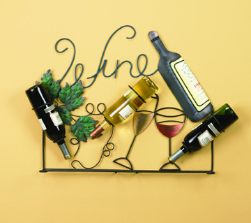 Wine Art - Bottle and Glasses-0