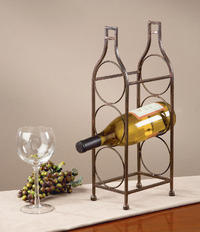 3-Place Wine Bottle Design Rack-0