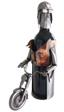 Motorcycle Rider Wine Caddy-0
