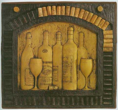 Large Wine Wall Plaque-0