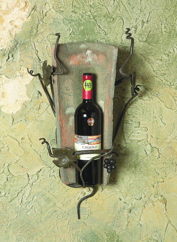 Tile Wall Wine Holder - 1 Bottle-0