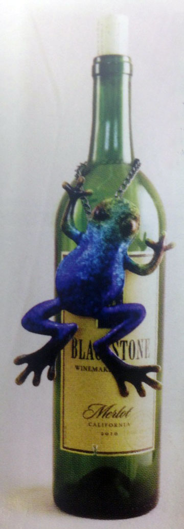Frog Wine Bottle Charm-0